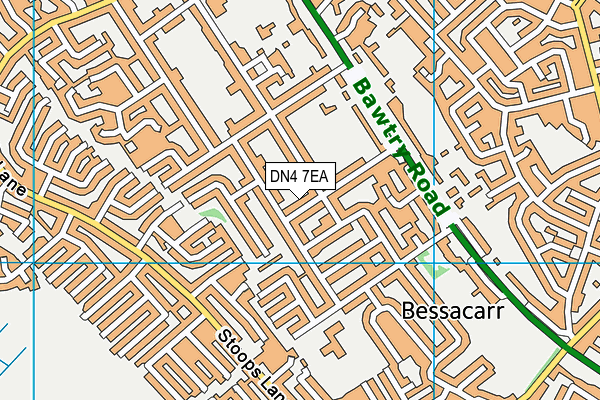 DN4 7EA map - OS VectorMap District (Ordnance Survey)