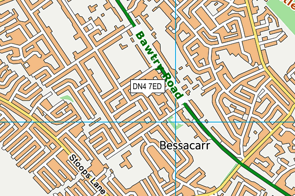 DN4 7ED map - OS VectorMap District (Ordnance Survey)