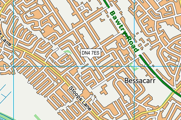 DN4 7ES map - OS VectorMap District (Ordnance Survey)