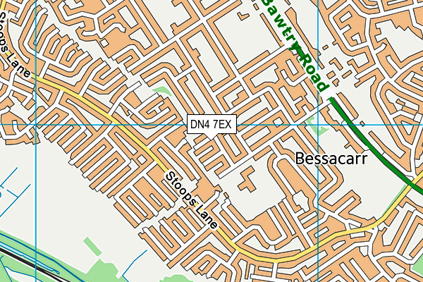 DN4 7EX map - OS VectorMap District (Ordnance Survey)