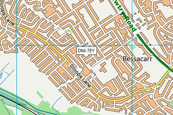 DN4 7EY map - OS VectorMap District (Ordnance Survey)