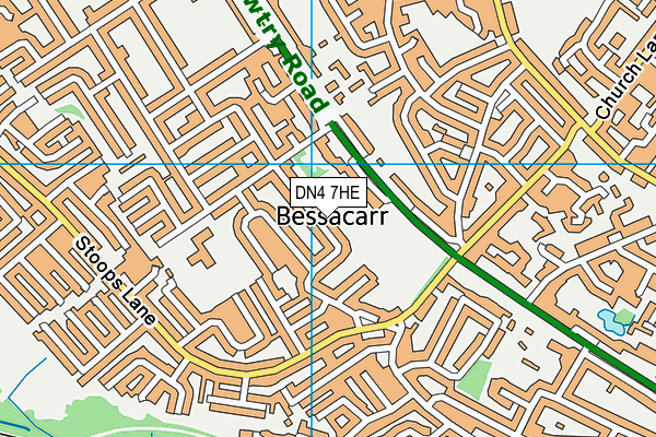 DN4 7HE map - OS VectorMap District (Ordnance Survey)