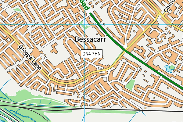 DN4 7HN map - OS VectorMap District (Ordnance Survey)