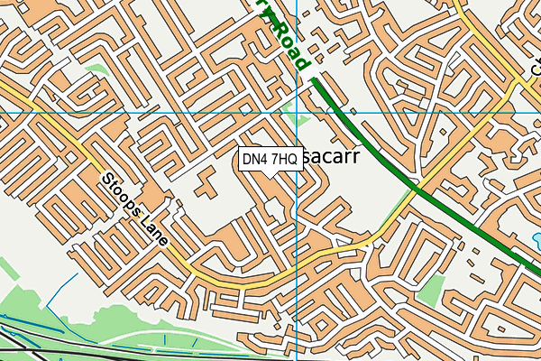 DN4 7HQ map - OS VectorMap District (Ordnance Survey)