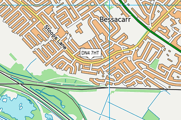 DN4 7HT map - OS VectorMap District (Ordnance Survey)