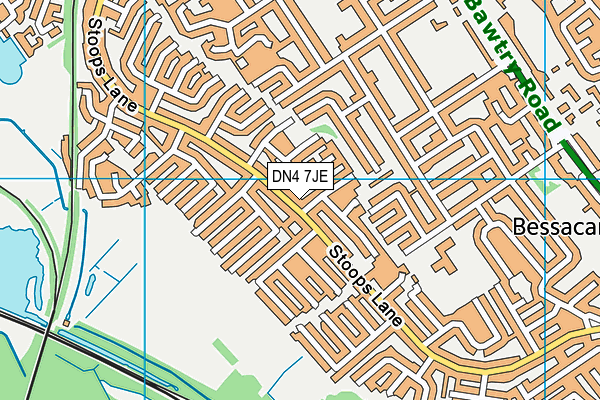 DN4 7JE map - OS VectorMap District (Ordnance Survey)