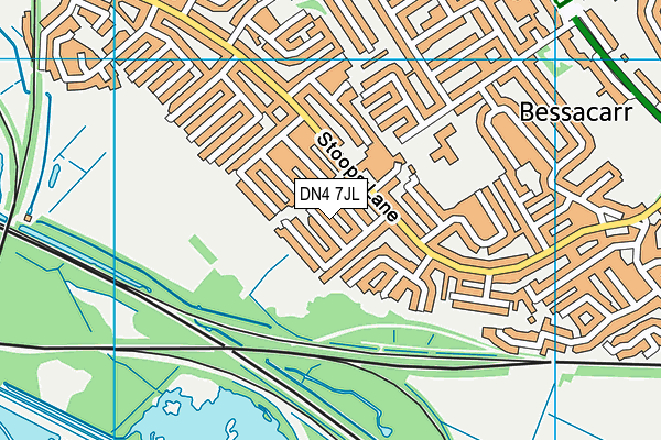 DN4 7JL map - OS VectorMap District (Ordnance Survey)