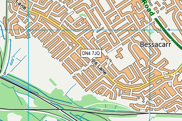 DN4 7JQ map - OS VectorMap District (Ordnance Survey)