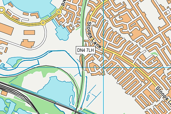 DN4 7LH map - OS VectorMap District (Ordnance Survey)