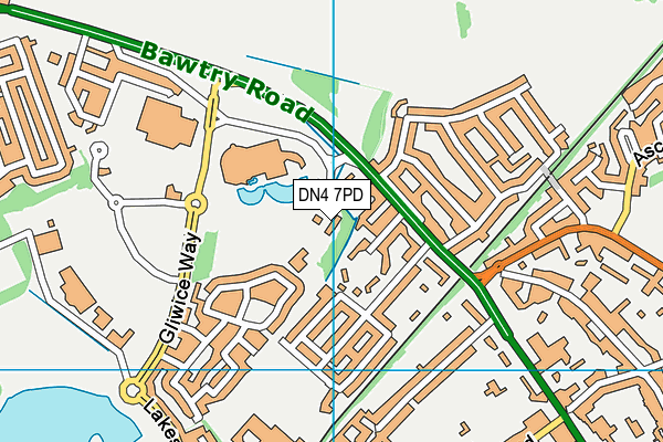 The Dome Leisure Centre map (DN4 7PD) - OS VectorMap District (Ordnance Survey)