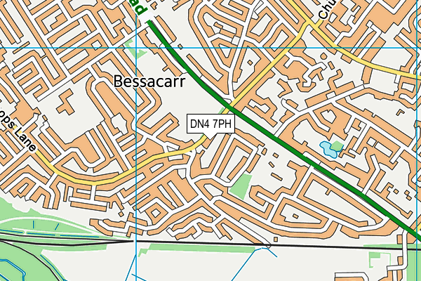 DN4 7PH map - OS VectorMap District (Ordnance Survey)