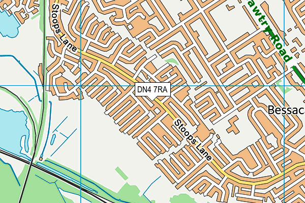 DN4 7RA map - OS VectorMap District (Ordnance Survey)