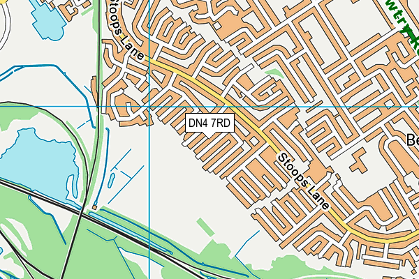 DN4 7RD map - OS VectorMap District (Ordnance Survey)