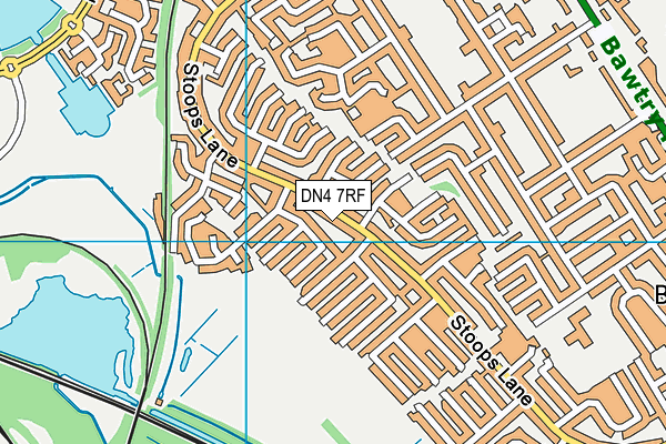 DN4 7RF map - OS VectorMap District (Ordnance Survey)