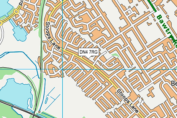 DN4 7RG map - OS VectorMap District (Ordnance Survey)