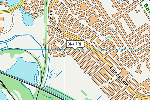 DN4 7RH map - OS VectorMap District (Ordnance Survey)