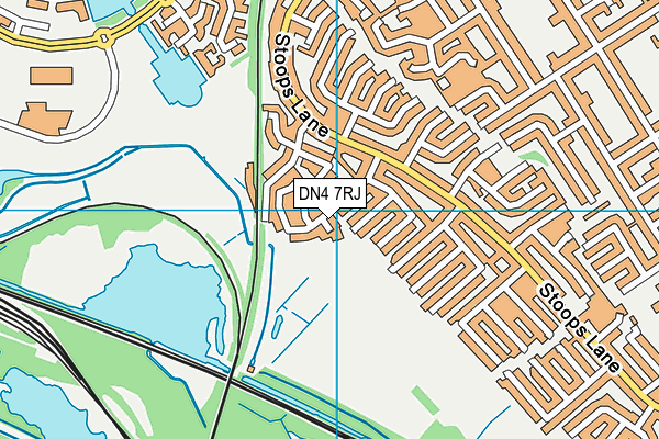 DN4 7RJ map - OS VectorMap District (Ordnance Survey)