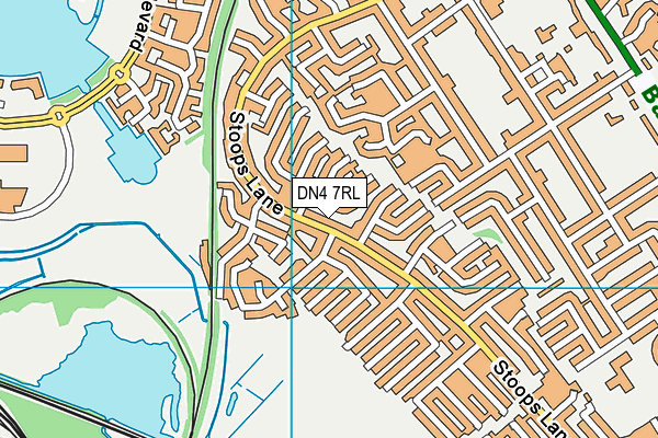 DN4 7RL map - OS VectorMap District (Ordnance Survey)