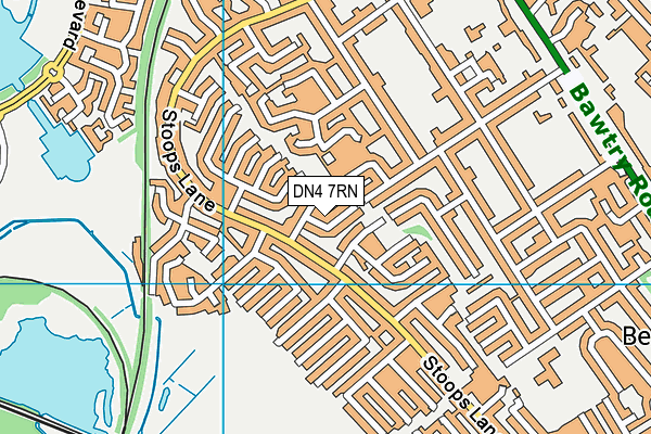 DN4 7RN map - OS VectorMap District (Ordnance Survey)