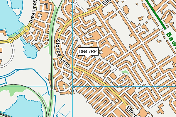 DN4 7RP map - OS VectorMap District (Ordnance Survey)
