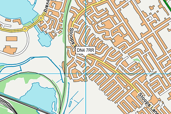 DN4 7RR map - OS VectorMap District (Ordnance Survey)