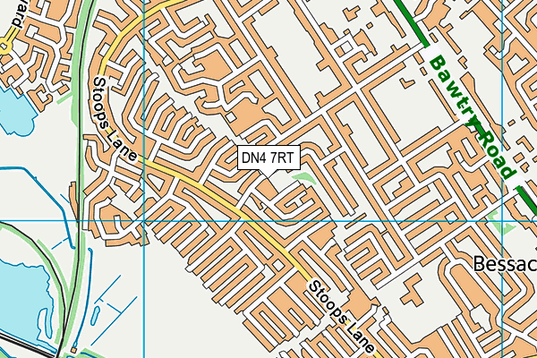 DN4 7RT map - OS VectorMap District (Ordnance Survey)