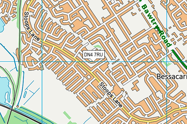 DN4 7RU map - OS VectorMap District (Ordnance Survey)