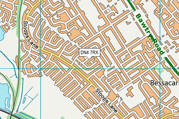 DN4 7RX map - OS VectorMap District (Ordnance Survey)