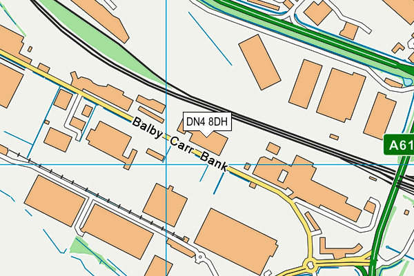 DN4 8DH map - OS VectorMap District (Ordnance Survey)