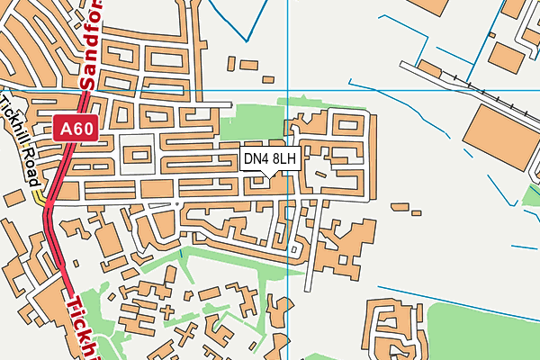 DN4 8LH map - OS VectorMap District (Ordnance Survey)