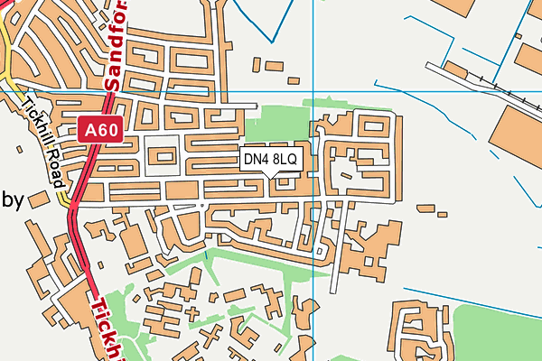 DN4 8LQ map - OS VectorMap District (Ordnance Survey)