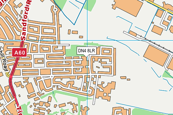 DN4 8LR map - OS VectorMap District (Ordnance Survey)