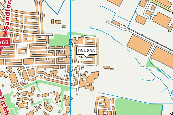 DN4 8NA map - OS VectorMap District (Ordnance Survey)