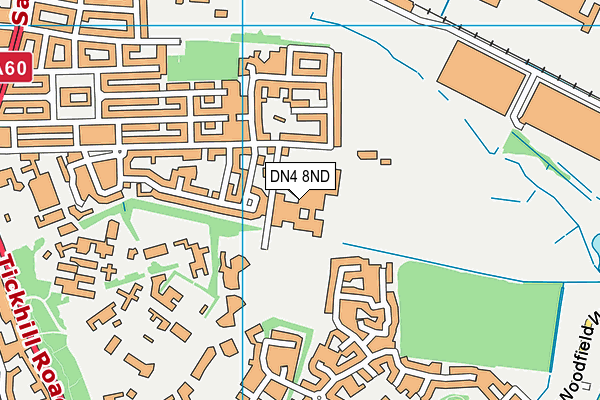 Astrea Academy Woodfields map (DN4 8ND) - OS VectorMap District (Ordnance Survey)