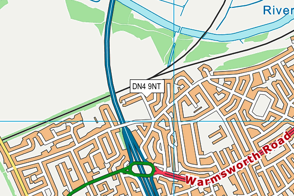 DN4 9NT map - OS VectorMap District (Ordnance Survey)