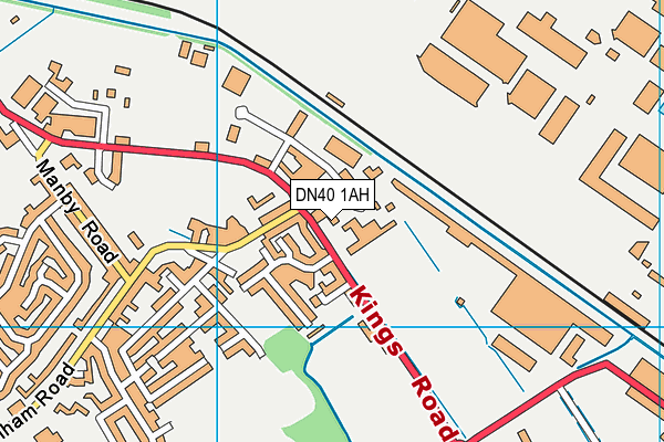 DN40 1AH map - OS VectorMap District (Ordnance Survey)