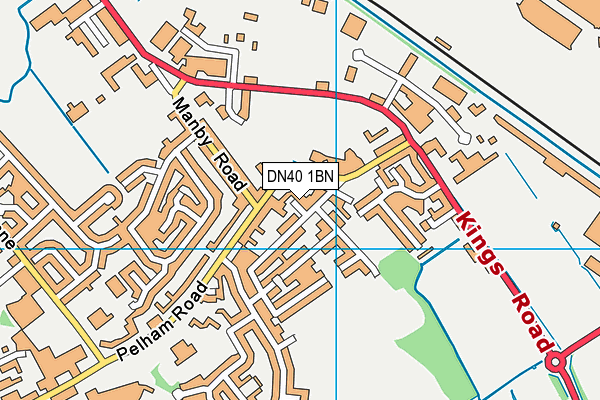 DN40 1BN map - OS VectorMap District (Ordnance Survey)