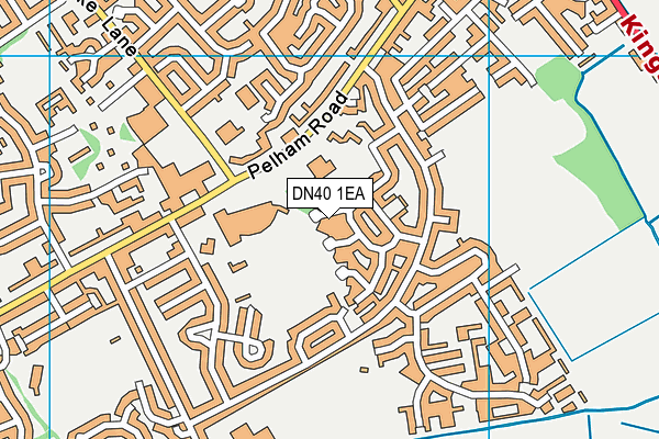 DN40 1EA map - OS VectorMap District (Ordnance Survey)