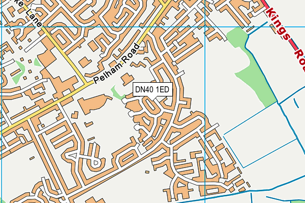 DN40 1ED map - OS VectorMap District (Ordnance Survey)