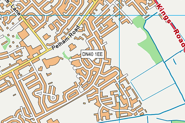 DN40 1EE map - OS VectorMap District (Ordnance Survey)