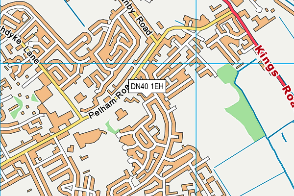 DN40 1EH map - OS VectorMap District (Ordnance Survey)