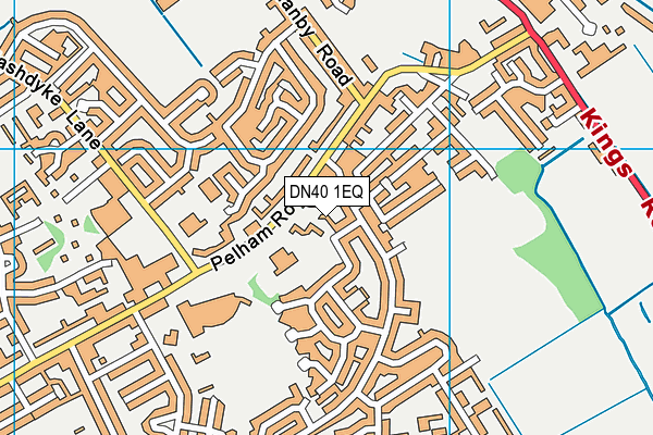 DN40 1EQ map - OS VectorMap District (Ordnance Survey)