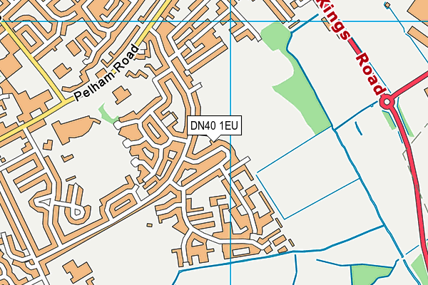 DN40 1EU map - OS VectorMap District (Ordnance Survey)