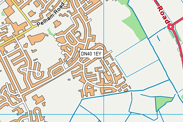 DN40 1EY map - OS VectorMap District (Ordnance Survey)