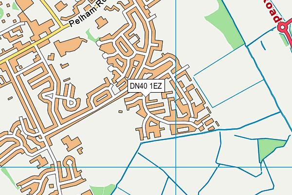 DN40 1EZ map - OS VectorMap District (Ordnance Survey)