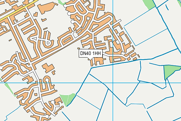 DN40 1HH map - OS VectorMap District (Ordnance Survey)
