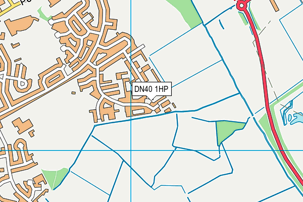 DN40 1HP map - OS VectorMap District (Ordnance Survey)