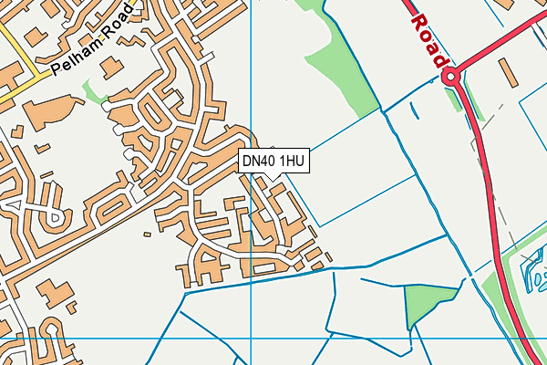 DN40 1HU map - OS VectorMap District (Ordnance Survey)