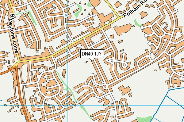 DN40 1JY map - OS VectorMap District (Ordnance Survey)