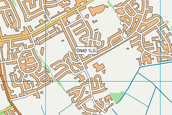 DN40 1LG map - OS VectorMap District (Ordnance Survey)